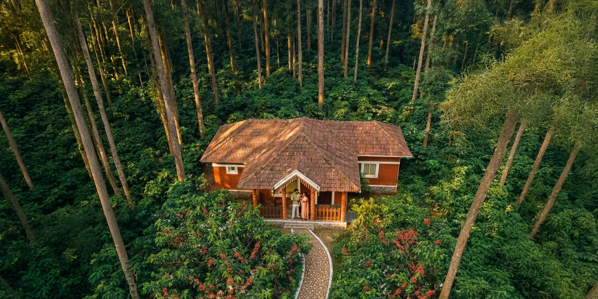 Coffee Grove Resort — aerial view of the coffee estate
